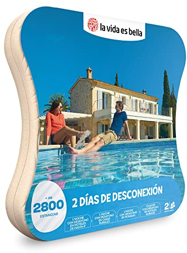 LA Vida ES Bella - Caja Regalo para Hombre o Mujer - 2 días de desconexión - Ideas Regalos Originales - 1 Noche con Desayuno para 2 Personas