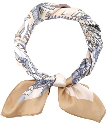 SPFASZEIV Sciarpa da Donna in 100% Seta di Gelso Naturale Sciarpa Quadrata da 68 x 68 cm in seta Fazzoletto da collo Leggero da Donna