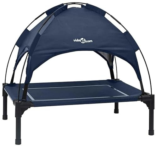 Eleganz Hundebett aus Stahl - Robuster Hundeschlafplatz für kleine Hunde - Langlebiges Metall Hundebett - Ideal für drinnen und draußen