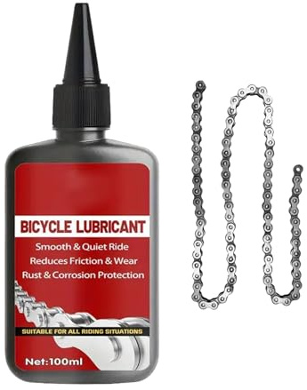 Lubricante para cadena de bicicleta – Grasa para cadena de 100 ml – Grasa para mantenimiento de ciclismo, para bicicletas de carretera de montaña industriales scooter garaje y taller al aire libre