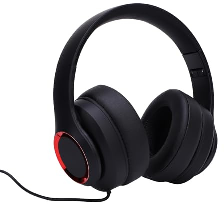 SUNGOOYUE Cuffie Sovrauricolari con Jack da 3,5 Mm Cuffie da Studio Pieghevoli per Mixaggio e Uso Quotidiano Risposta in Frequenza 20Hz-20KHz Archetto Regolabile Isolamento Acustico (stile 1)