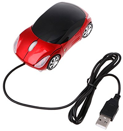 zijianZZJ Mice, 1000DPI Mini Car shape USB optical wired innovative 2 headlights mouse for PC Laptop Computer