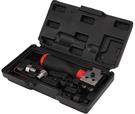Keenso Auto Bremsleitung Bördelwerkzeug, Auto 3/16 Zoll 1/4 Zoll Bördelsatz Doppelte und Einfache Bördelgeräte Universal Auto Reparaturwerkzeug