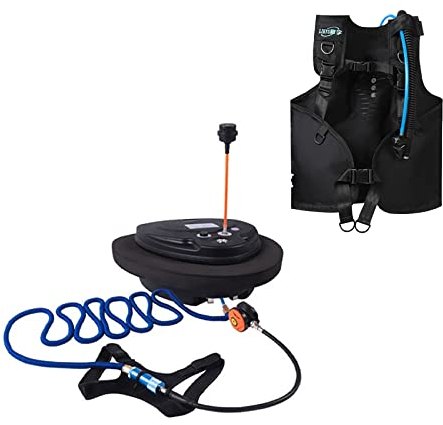 TUXING Diving Ventilatore, 3.5Hour Impermeabile Portatile Ricaricabile Scuba Diving Tank, con Scuba BCD, Immersione Senza Serbatoi, 45 ft Hose&Diving Regolatore di Respirazione, Octopus Hookah