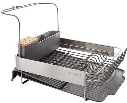 KitchenAid Portoir extensible pour le séchage de la vaisselle avec fixation pour la verrerie