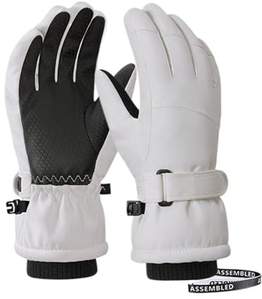 Zasdvn Guanti da snowboard per bambini, guanti da sci impermeabili da snowboard, guanti da snowboard per bambini, guanti da neve traspiranti, per ragazze, bambini, bambini