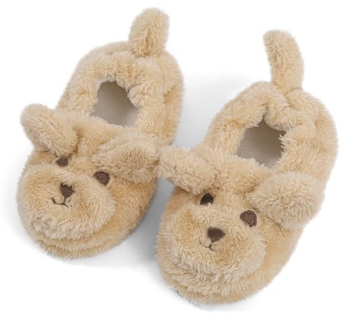LACOFIA Pantuflas Peluche de Invierno para niña o niño Zapatillas de casa de Conejo