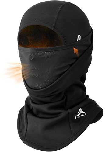 GXCROR Sturmhaube Balaclava Skimaske – doppellagig, Winddicht & warm für Winter, Motorrad, Ski, Unisex