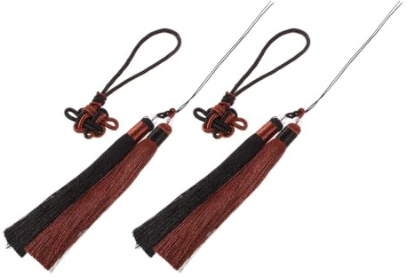 WRITWAA 2 Piezas Tassel para Espada de Kung Fu en Poliéster Ajuste Seguro y Diseño Personalizado para Entrenamiento y Demostraciones de Wushu
