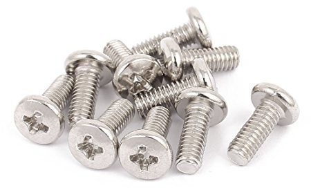 sourcing map M4 x 10mm TV Computer LCD Monitor Stand Mounting Phillips Head Screw 10pcs