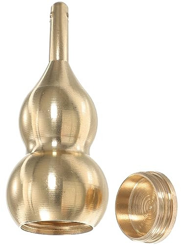 Brass Good Luck Wu Lou Hu Lu Gourd Feng Shui Luck and Treasure Chinese Feng Shui Figurine Ornament Blessing for Women Men