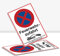 2 Stück XXL Feuerwehrzufahrt freihalten Schild 30 x 40 cm Alu 3mm Alu-Dibond stabile Aluminiumverbundplatte Feuerwehr Einfahrt freihalten mit UV-Schutz von STROBO