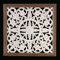 Gall&Zick Wandornament aus Holz, Wanddeko handgeschnitzt im Shabby Chic Look, 60cm x 60cm, Wandbild zum hängen, orientalisch, Wandpaneele holz Mandala (CL-3012)