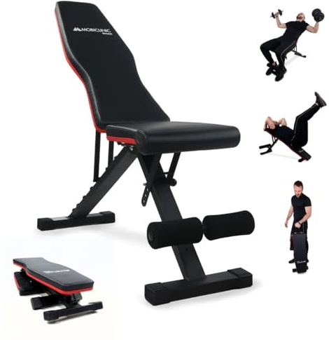 Mobiclinic® Fitness, Banc de musculation, Pliable, Supporte 200kg, Inclinable, Réglable, FlexFit, Multifonction, Banc de musculation, Entraînement complet du corps, FlexFit, Solide et stable, Home Gym