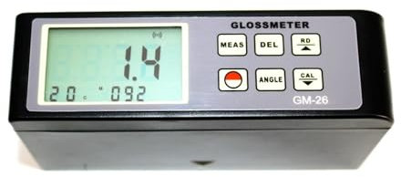 NURII Display mit Hintergrundbeleuchtung des Glanzmessers. Automatische Kalibrierung des Glanzmessers
