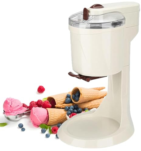 GAYAYAS Macchina per Gelato A Casa Gelatiera, for Gelato Commerciale Cono Macchina Ice Cream Maker Gelato, Sorbetto, Frozen Yogurt Maker for Gelato Soft a Testa Gelataio