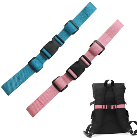SOGHO 2 Stück brustgurt Rucksack Kinder,brustgurt Rucksack,Verstellbarer Brustgurt Rucksack,Verstellbarer Rucksackgurt,Rucksackriemen Nylon Mit Schnellverschluss Für Joggen Wandern Außerhalb.