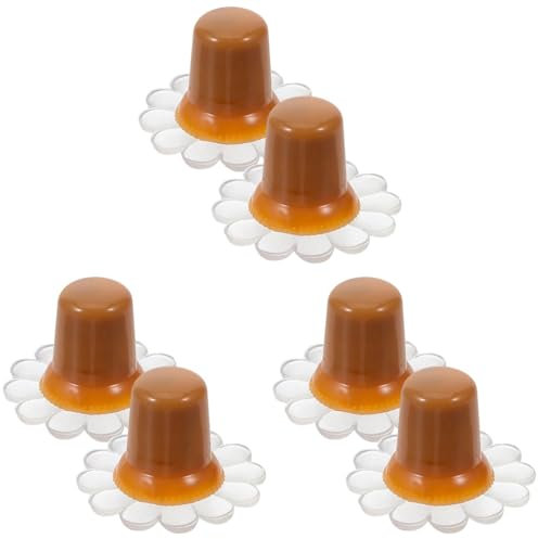 YARNOW 6 Juegos Sombrero De Paraguas Gel Pequeña Base De Sombrilla Soportes con Hielo Portátil Pabellón Cubiertas De Reemplazo De Paraguas Superior Arriba Equipo Sol Auto El Plastico