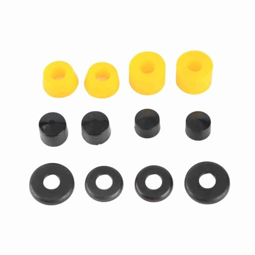 Acouto Skate Board Bushing Set Pu Damping 90A Ersättningsbussningar för 4 -hjulgul Sväng Turning Vibrationsfoten Kracken Slidande Påverkan Förbättringen Av Bussning SetLightweig (Gul)