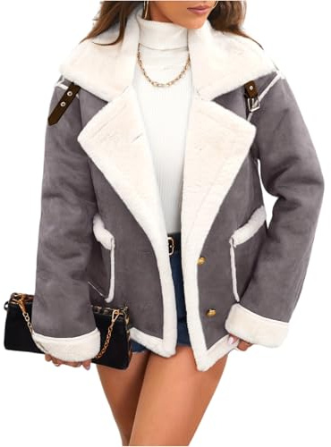 Manteau Femme Hiver Chaud Cintré Interieur Blouson Veste Chic Et Elegant Longue Chaud Polaire Grande Taille Manteau Ski Costume Chic Impermeable Bouillie Veste Femme Hiver Gris foncé S