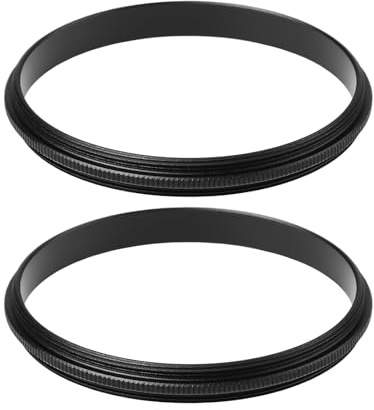 YINETTECH 2pcs 58mm to 58mm Male to Male Macro Reverse Coupling Ring Adapter for Close Up Photography