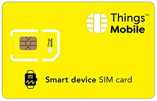 SIM-kort för smart enhet – saker mobil – med globalt täckning och multioperatör GSM/2G/3G/4G nätverk, inga fasta kostnader, inget utgångsdatum och konkurrenskraftiga priser, med ?10 kredit ingår