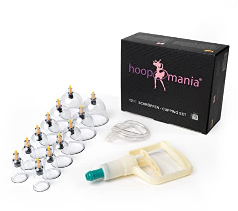 JUEGO DE VENTOSAS [12 piezas] Juego de ventosas con bomba de vacío para masaje con ventosas