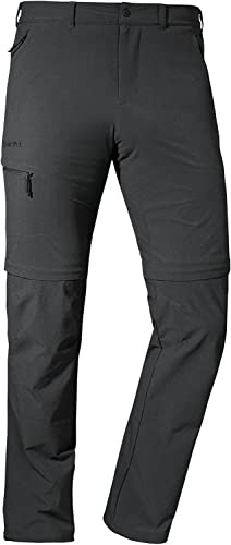 Schöffel Herren Pants Koper1 Zip Off, Flexible Herrenhose mit Zip-Off Funktion, schnell trocknende und kühlende Wanderhose aus 4-Wege-Stretch, Asphalt, 48