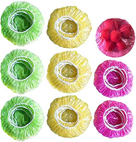 60 Pièces Bol Alimentaire Covers Couverture Alimentaire Coloré Réutilisable Stockage élastique Couvre Bol en Plastique Covers Couvre Plaque Plat pour La Famille De Pique-Nique en Plein Air