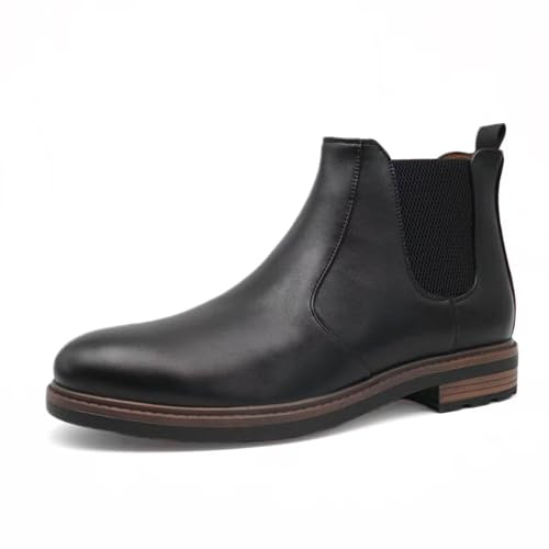 Finishing & Sewing Bottes Chelsea pour hommes, bottines à enfiler décontractées et élégantes