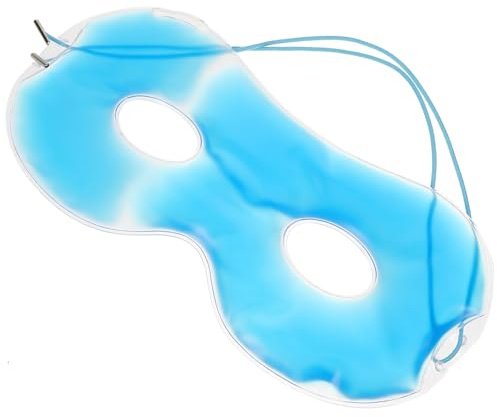 HAMPPLIES Masque Yeux en Gel Réutilisable Compresse Froide, Structure Simple en Plastique et Nylon, pour Soulager les Ecchymoses et Fatigue Oculaire