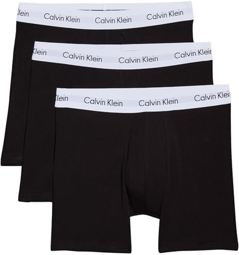 Calvin Klein 3P Trunk Cotton Stretch,XL,Schwarz
