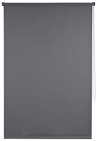 EUGAD Verdunklungsrollo ohne Bohren Thermorollo Klemmfix Seitenzugrollo mit gleichfarbige Zubehör und Beschichtung, Sonnen-, Sicht-Schutz usw. Klemmrollo für Fenster & Türen, Anthrazit 80x160 cm