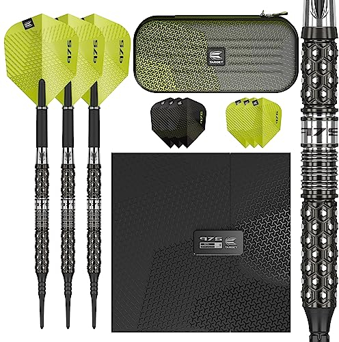 Target Darts Echo 11 20G 90% Wolfram Soft Tip Darts-Set, Schwarz und Grün, 18 g, 210045