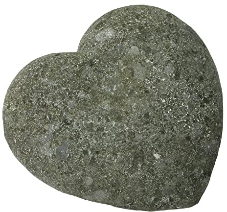 STONE art & more Esclusiva pietra naturale a forma di cuore, Ø 15 cm, decorazione da giardino, lavorazione in pietra, pezzo unico resistente al gelo