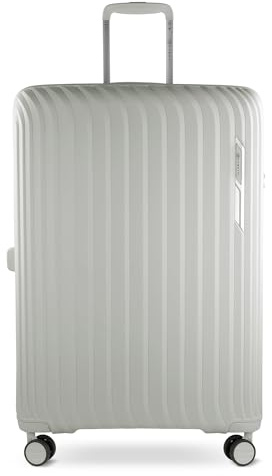 bugatti Hera Hartschalen-Koffer L mit 4-Rollen, Leichter Reise-Koffer aus PP Light in Creme