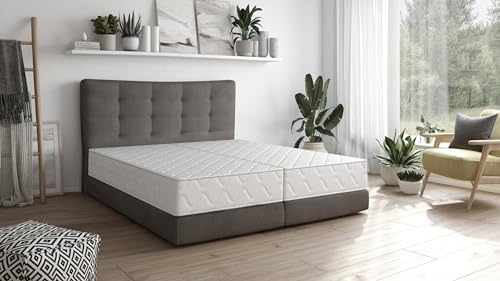 Badenia Trendline BT100 2-in-1 Duo XXL orthopädische 7-Zonen Komfortmatratze, 22 cm hoch, Härtegrad 2 und 3, 120 x 200, Öko-Tex zertifiziert, produziert nach deutschem Qualitätsstandard