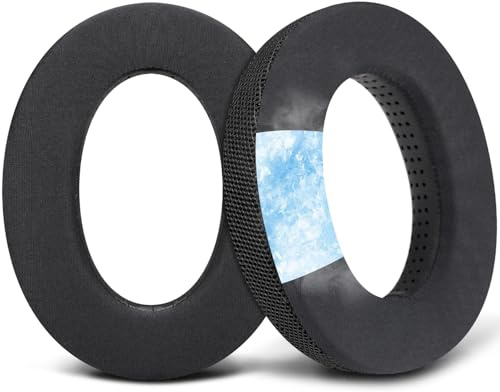SOULWIT Gitterkühlgel Ersatz Ohrpolster für Sennheiser HD599/HD598/SE/CS/SR/HD595/HD569/HD558/HD518/HD515/Game Zero/G4ME Zero/PC37X/PC38X/PC350/PXC350/PXE350/PC360/HD380/HD380-Pro/HME95