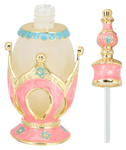 ORFOFE Refillable Bottle for Travel Essential Oil Dispenser in Glass Stopper Aroma Empty Bottle for Fragrance for Girlfriend Christmas