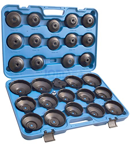 JOMAFA - JUEGO DE LLAVES PARA FILTROS DE ACEITE Y COMBUSTIBLE 31 PIEZAS MULTIMARCAS UNIVERSAL
