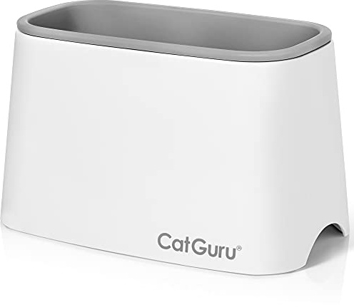 CatGuru Premium Cat Litter Scoop Holder – Heavy-Duty Scooper Storage Caddy, Scoop Stand for Kitty Litter Box, Fits Most Cat Litter Scoops (White)