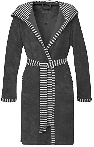 Vossen Damen Bademantel Juno graphit XL
