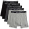 Polo Ralph Lauren Herren-Boxershorts, klassische Passform, Baumwolle, 5 Stück, 2 Andover Heather/Madison Heather/2 Polo Black, Medium