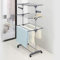 HUOCAI Séchoir à Linge Pliable avec roulettes Grande Capacité Etendoir en Acier Inoxydable Ailes Pliables sur 3 Niveaux de Séchage pour Usage Intérieur/Extérieur (A -Gris)