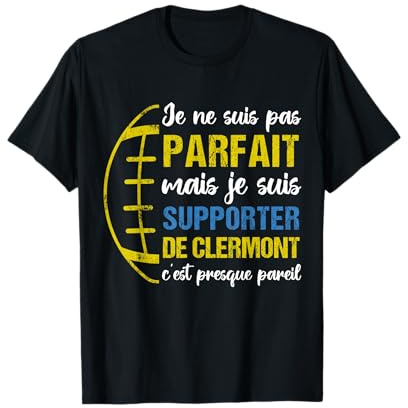 Supporter De Clermont Cadeau Rugby Supporter Clermontois T-Shirt