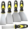 Wallpaper Scrapers Set - 1'', 2“, 3'', 4'', 5'' Wide Putty Knife, Metal Spackle Knives Paint Scraper, Scraper Tool, No Rusting, Perfect For Repairing Drywall, Removing Wallpaper, Mud, Plaster Scraping
