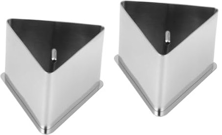 OUNONA 2 Sätze Reisbällchenform Musubi Schimmel Ringe für Onigiri triangle kuchen Sushiform aus Stahl Sushi-Form Haushalt Suite Pappbecher Spielereien Kind