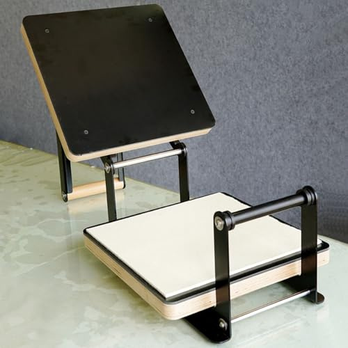 XDTKJDZ Linocut Printing Hand Lever Press Machine, Linoleum Blocks Printmaking, Letterpress Printing Press, Pressing Plate 380 * 380mm, for Chevron Board, Hemp Board