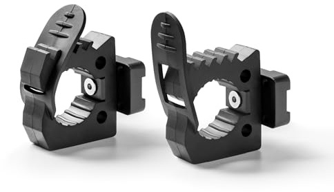 TACMOLLE Quick Release Rubber Clamp for MOLLE Panel - MOLLE Accessories Adapter Mount for Shovel, Axe, and Tools, 2-Pack