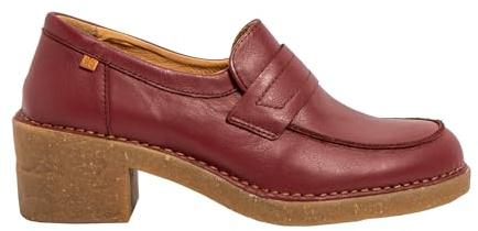El Naturalista N5667 Ticino, Stivaletti Bassi con Lacci Donna, Bordeaux, 38 EU Larga